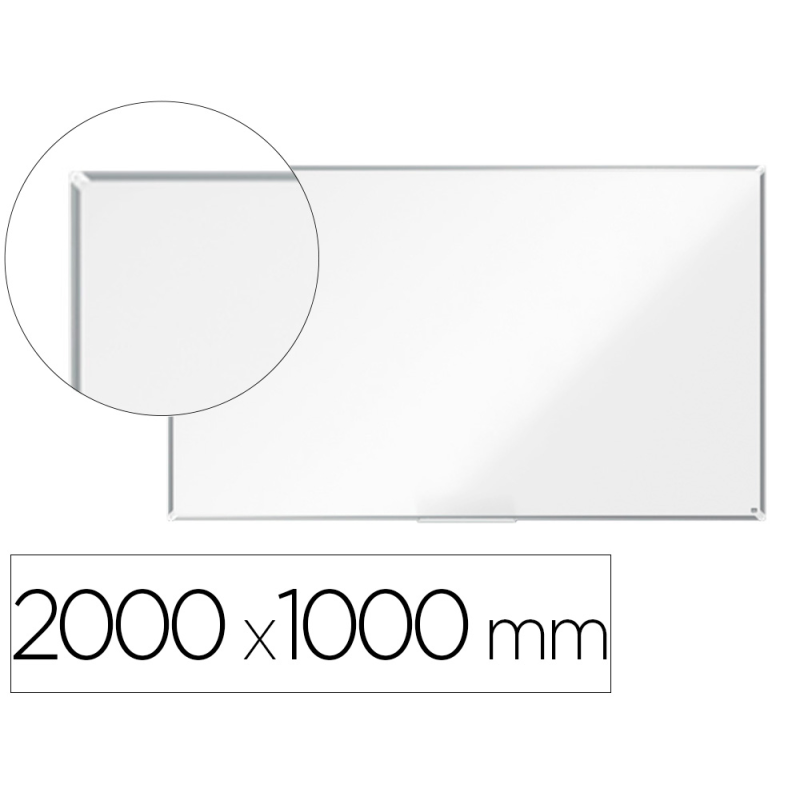 Pizarra blanca nobo premium plus melamina 2000x1000 mm