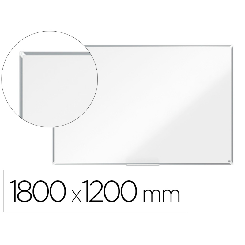 Pizarra blanca nobo premium plus melamina 1800x1200 mm