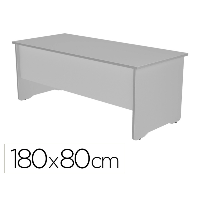 Mesa de oficina rocada work 2003ab02 gris/gris 180x80 cm