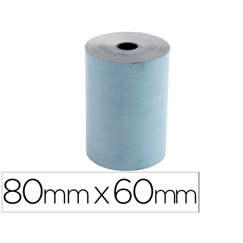 Rollo sumadora exacompta safe contact termico 80 mm x 60 mm 52 g/m2