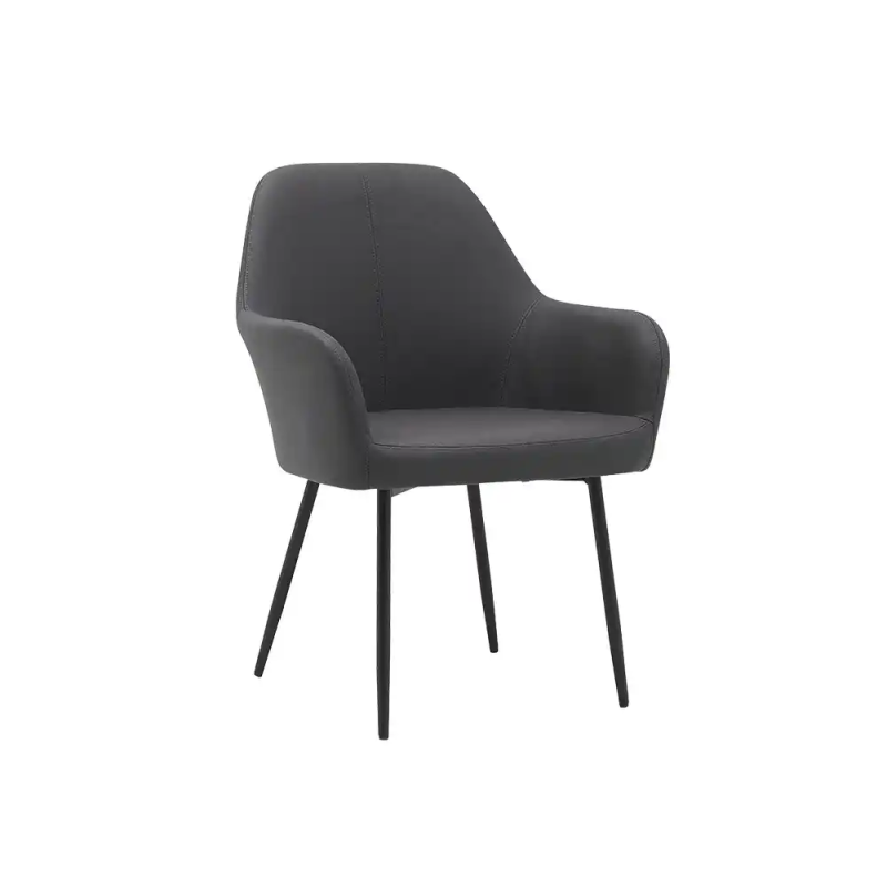 Silla q-connect confidente siemione base metalica alt max 820 anc 570 prof 580 color gris oscuro