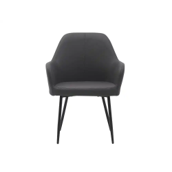 Silla q-connect confidente siemione base metalica alt max 820 anc 570 prof 580 color gris oscuro