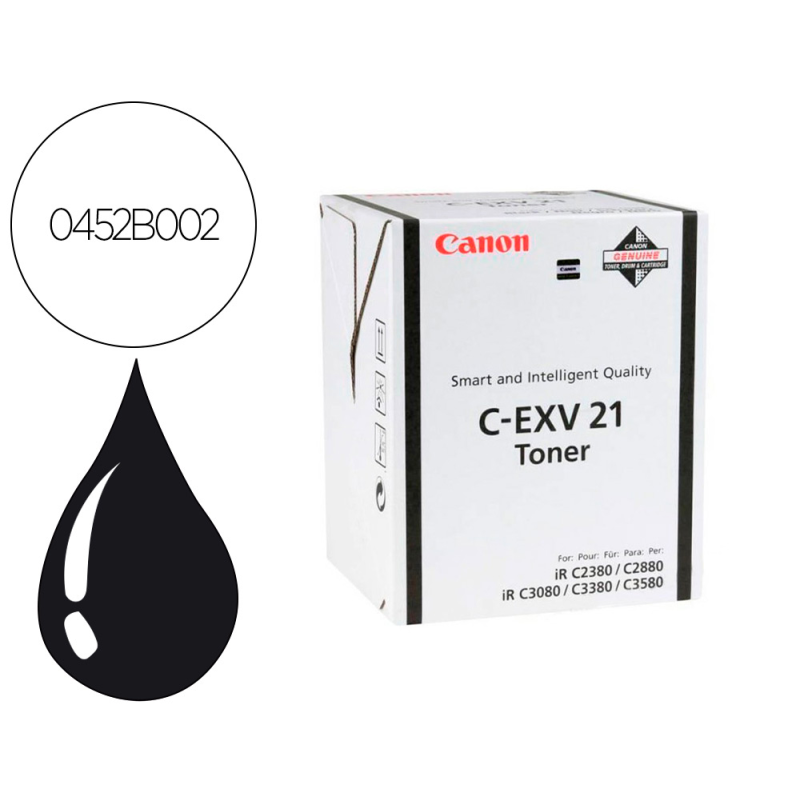 Toner canon exv21b irc2380 irc2880 negro