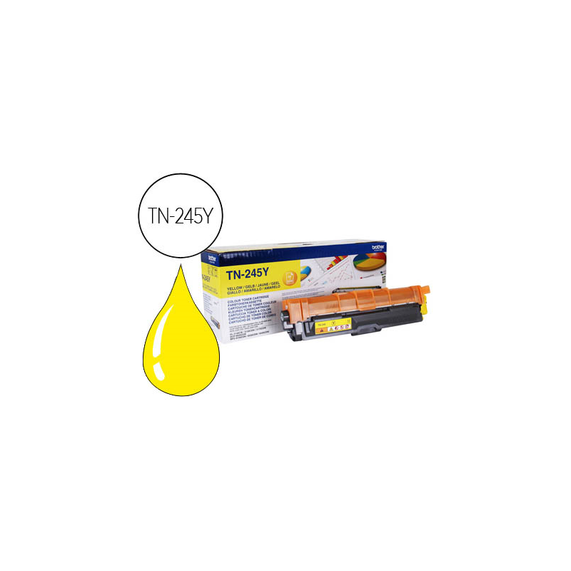 Toner brother tn-245y 2200 pag hl3140cw/3150cdw/3170cdw dcp9020cdw/mfc9140cdn 9330cdw/9340cdw amarillo
