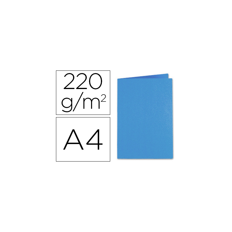 Subcarpeta cartulina exacompta din a4 azul oscuro 220 gr