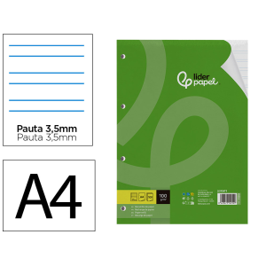 Recambio liderpapel a4 100...