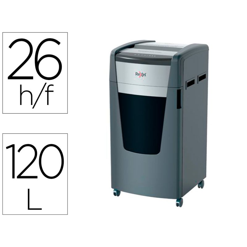 Destructora de documentos rexel momentum extra xp426+ capacidad corte 26 h p4 destruye grapas clips cd y