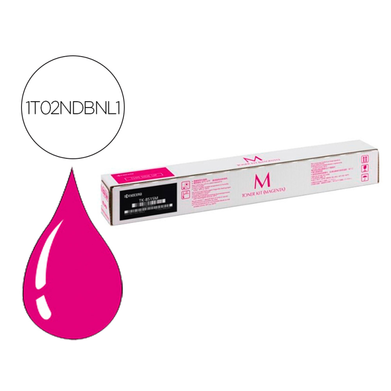 Toner kyocera tk-8515m magenta para taskalfa 5052ci / 6052ci (1t02ndbnl0)