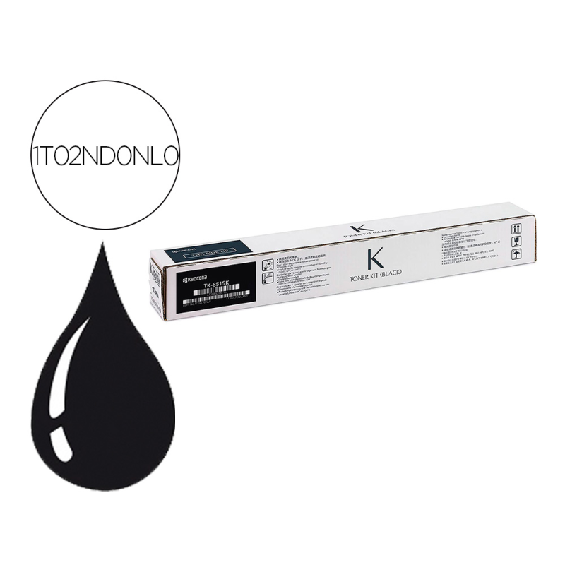 Toner kyocera tk-8515k negro para taskalfa 5052ci / 6052ci (1t02nd0nl0)