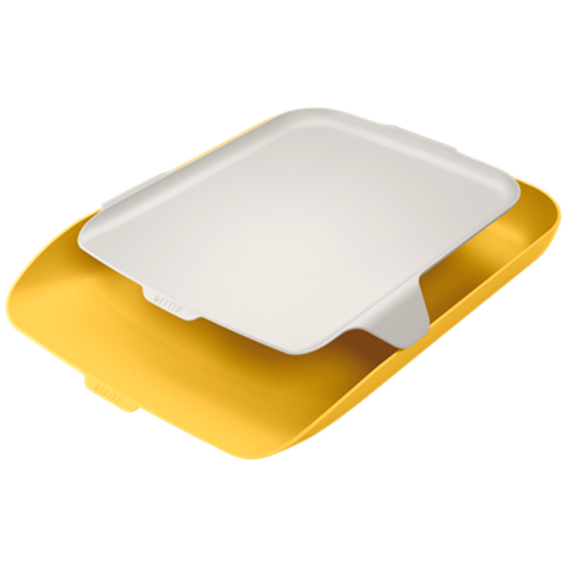 Bandeja sobremesa plastico leitz cosy amarillo 274x62x391 mm