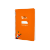 Cuaderno espiral liderpapel a5 pautaguia tapa blanda 40h 75gr cuadro pautado 4mm color naranja