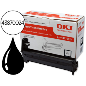 Tambor oki c5850/5950 negro...