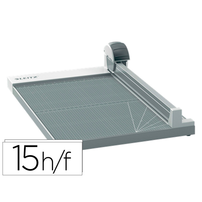 Cizalla de rodillo leitz precision office a3 base madera plastificada longitud corte 457 mm capacidad de