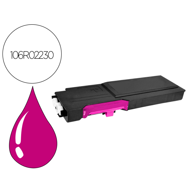 Tinta solida xerox 106r02230 phaser 6600 / workcentre 6605 magenta 6000 paginas