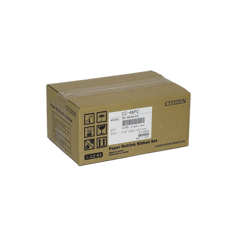 Papel sublimacion citizen 10x15 cm 300 impresiones por rollo para impresora cz-01
