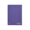 Cuaderno espiral liderpapel a4 pautaguia tapa blanda 80h 75gr cuadro pautado 2,5mm color lila