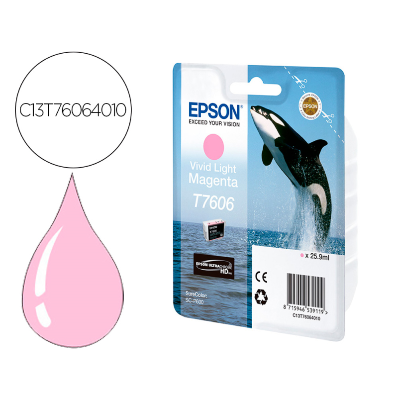 Ink-jet epson surecolor sc-p600 magenta vivo claro