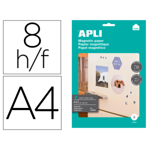 Papel magnetico apli blanco...