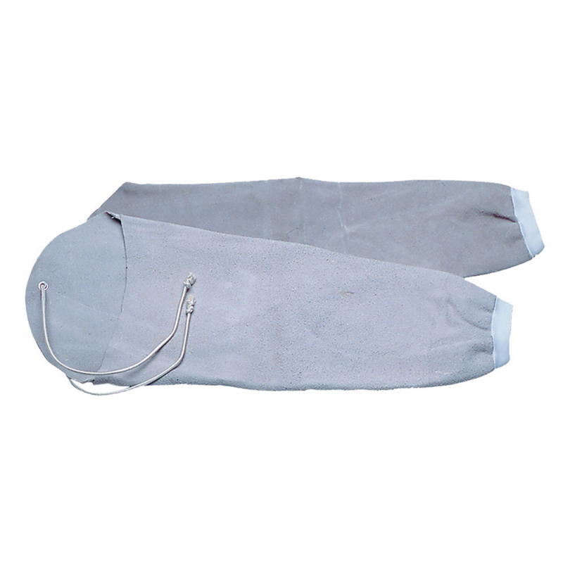 Manguito para soldador faru cuero al cromo puño elastico y cordon sujecion superior