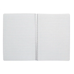 Cuaderno espiral liderpapel a4 pautaguia tapa blanda 80h 75gr cuadro pautado 2,5mm color naranja