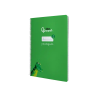 Cuaderno espiral liderpapel a4 pautaguia tapa blanda 80h 75gr cuadro pautado 4mm color verde