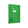 Cuaderno espiral liderpapel a4 pautaguia tapa blanda 80h 75gr cuadro pautado 4mm color verde