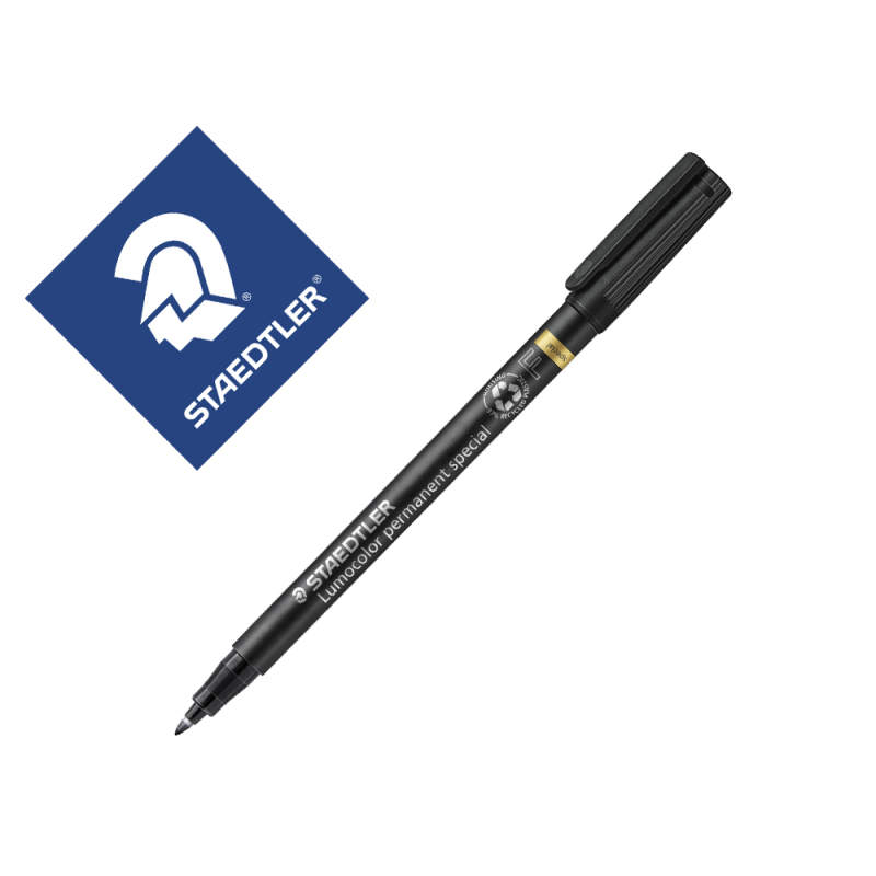 Rotulador staedtler lumocolor retroproyeccion punta de fibra permanente special 319-9 negro punta fina