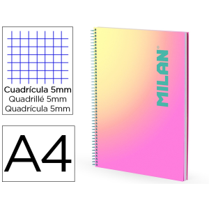 Cuaderno espiral milan...