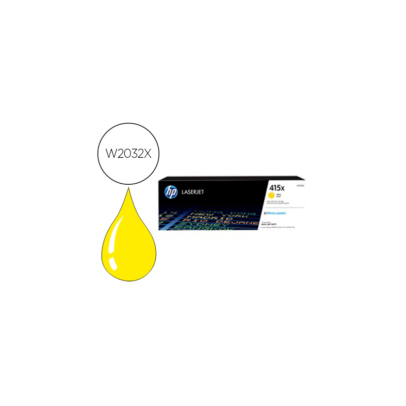 Toner hp 415x laser color m454 / mfp m479 amarillo 6000 paginas