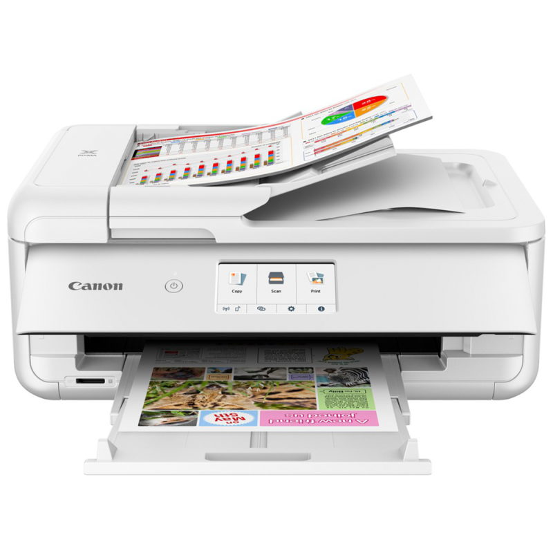 Equipo multifuncion canon pixma ts9551ca tinta color 15 ppm blanco/10 ppm color din a3 impresora escaner