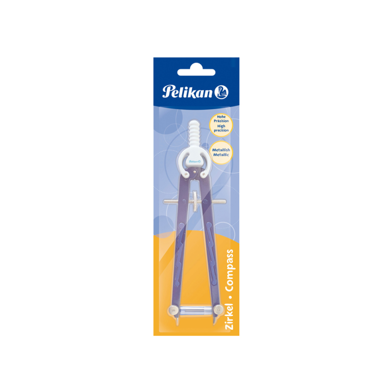 Compas pelikan micrometrico con rueda de precision en blister