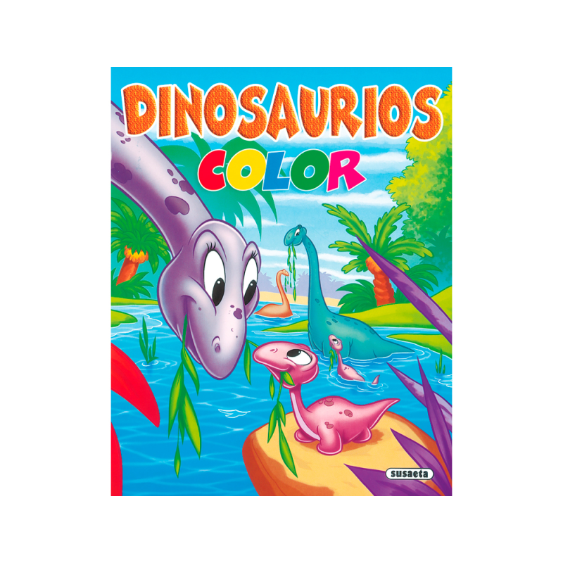 Cuaderno de colorear susaeta dinosaurios 16 paginas 21,5x27 cm