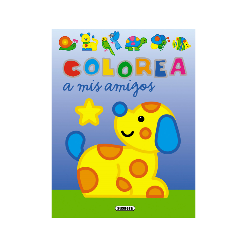 Cuaderno de colorear susaeta colorea a mis amigos 12 paginas 20x27 cm