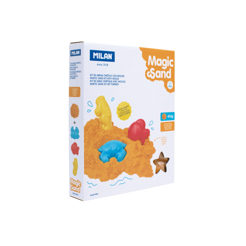 Juego milan magic sand arena cinetica con tres moldes