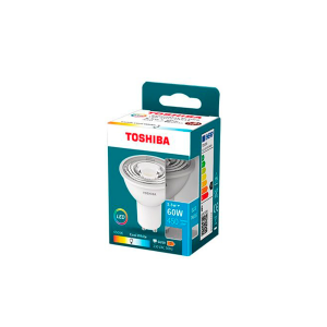 Foco led toshiba essential gu10 5.5w luz fria 6500k