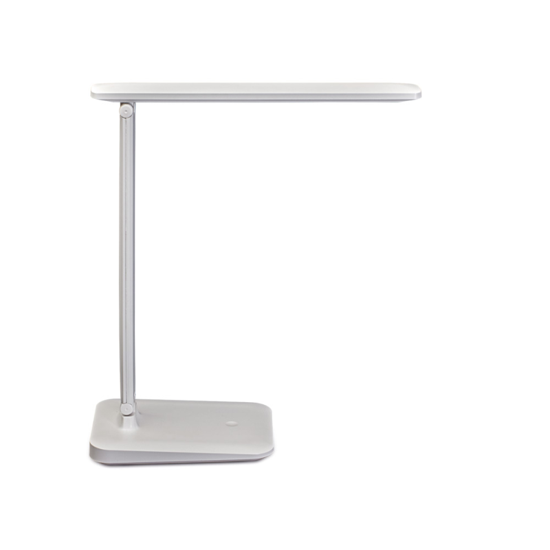 Lampara de escritorio maul led 2,7w 325lm luz ajustable panel tactil brazo giratorio blanca