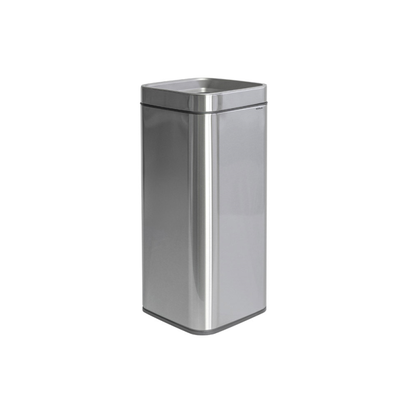 Papelera metalica maul prme acero inoxidable 30 litros