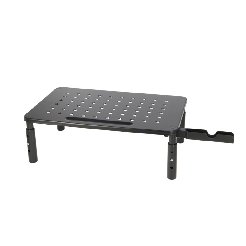 Soporte q-connect para monitor metalico regulable en altura con soporte para movil 371x235x145 mm