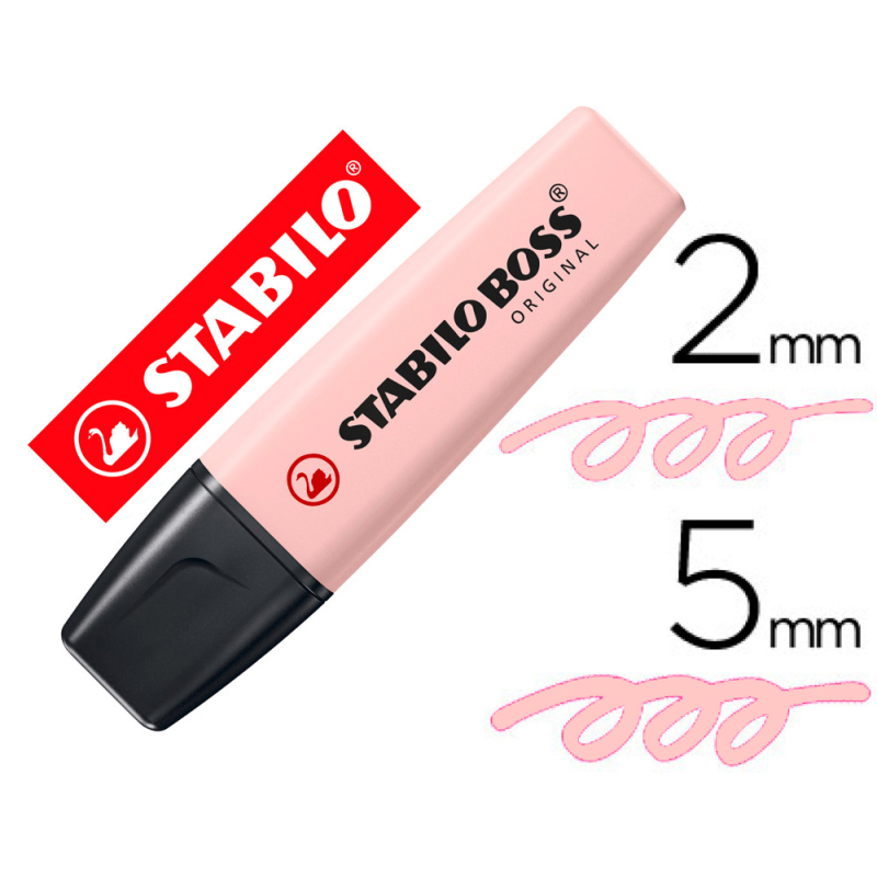 Rotulador stabilo boss fluorescente nature colors wildflower edition color colorete