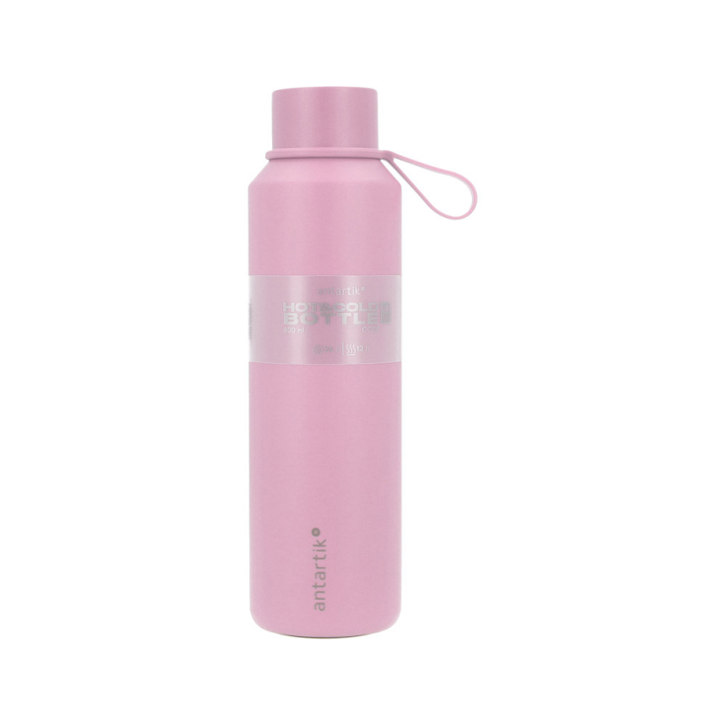 Botella portaliquidos antartik core isotermica acero inoxidable libre de bpa rosa 600 ml
