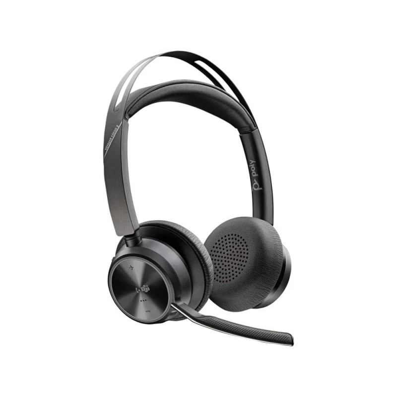Auriculares poly inalambrico voyager focus 2 usb-c-c + adaptador usb-c/a + soporte de carga