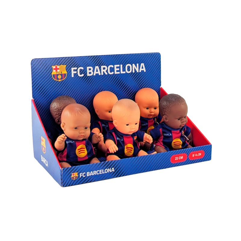 Muñeco miniland fc. barcelona expositor de 12 unidades surtidas