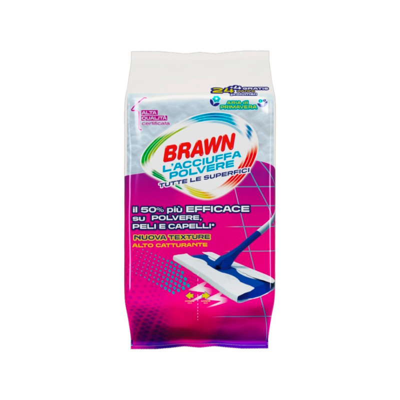 Recambio mopa brawn atrapapolvo todas las superficies paquete de 24+4 unidades
