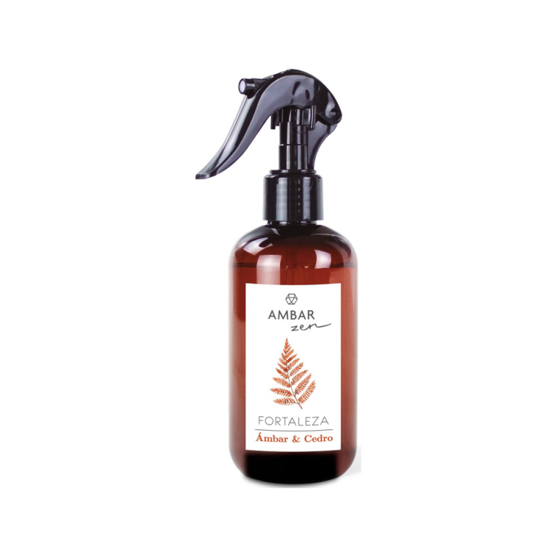 Ambientador ambar zen fortaleza ambar&cedro bote pulverizador de 225 ml