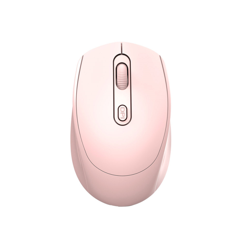 Raton q-connect optico inalambrico dpi 800/1200/1600 receptor usb 2,4 ghz rosa