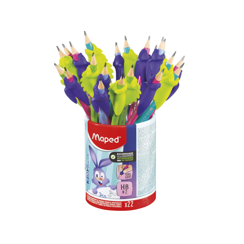 Lapiz de grafito maped hb goma con adaptador ergon kidy