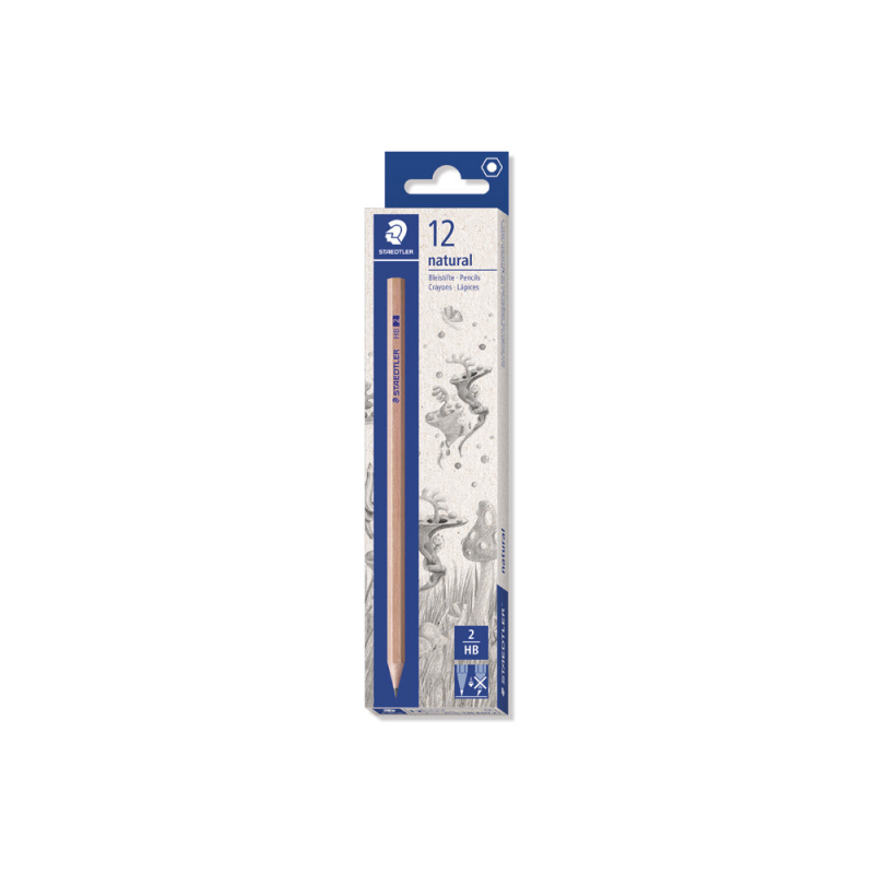 Lapices de grafito staedtler noris hb madera natural