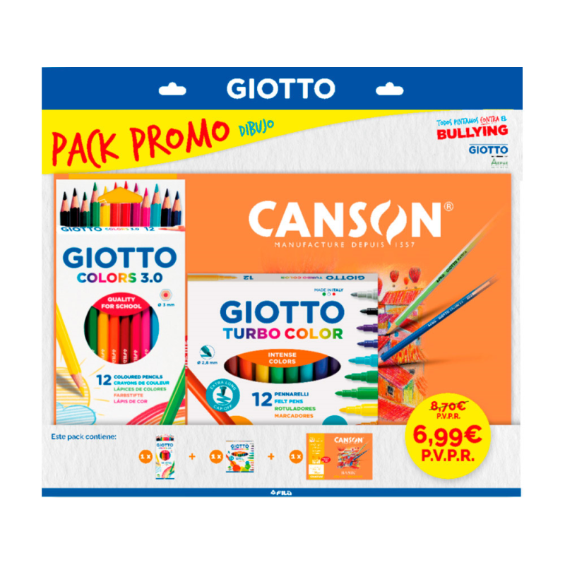 Pack de dibujo giotto promo