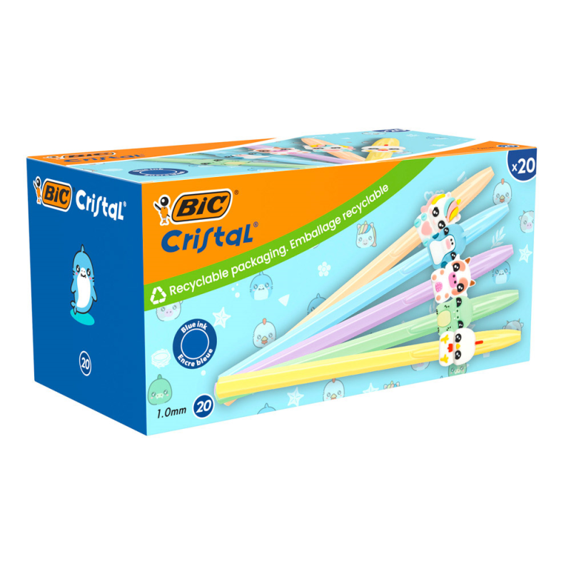 Boligrafo bic cristal figurine punta 1 mm