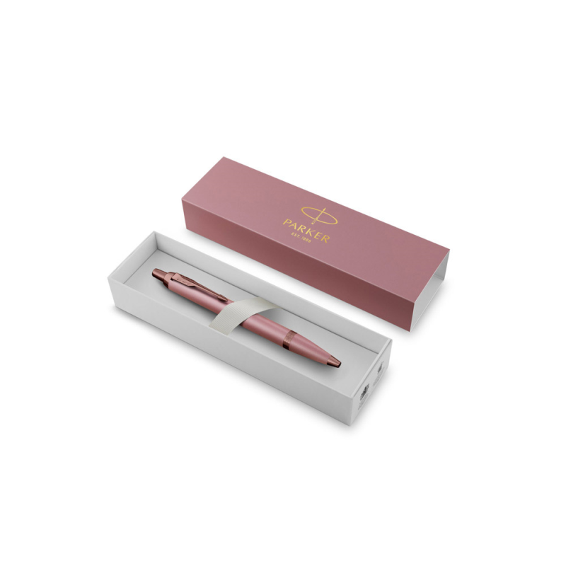 Boligrafo parker im pointe moyenne mauve rosa/cobre